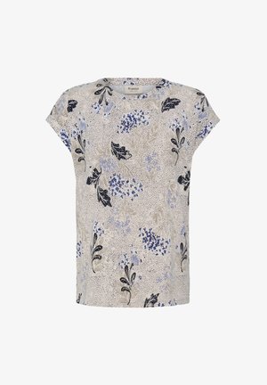 Fransa, FRSEEN - T-Shirt basic - senena fl pumicestone blue