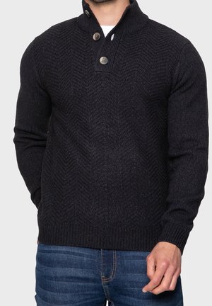 Stickad tröja - dark blue