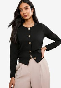 REGULAR FIT - Kardigán - black