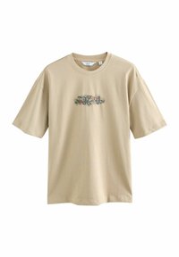 RELAXED FIT HEAVYWEIGHT JAPAN GRAPHIC - Apdrukāts T-krekls - stone
