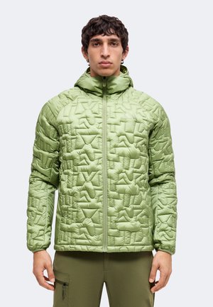 adidas Terrex, XPERIOR PRIMALOFT LOOSE FILL INSULATED HOODED JACKET - Winter jacket - tent green