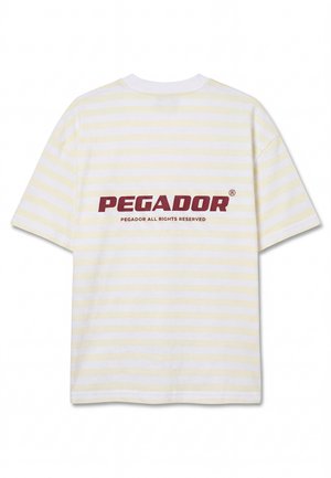 Pegador, BREDA OVERSIZED TEE - Trükipildiga T-särk - butter yellow
