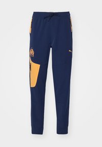 OLYMPIQUE MARSEILLE PUMATECH TRACK PANTS - Vereinsmannschaften - club navy/clementine