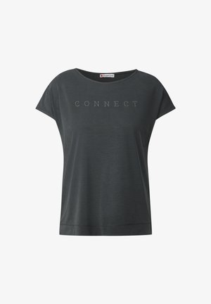 Street One, LOOK MIT WORDING - Triko s potiskem - granite grey
