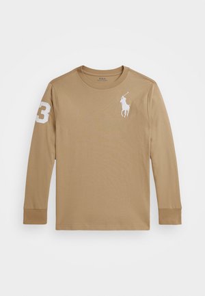 Polo Ralph Lauren BIG PONY COTTON JERSEY TEE - Pikkade varrukatega topp - vintage khaki