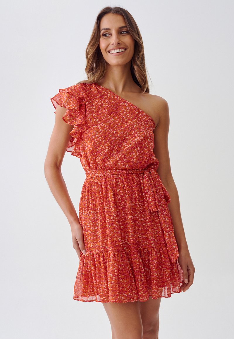 TUSSAH LIZZIE - Koktel haljina / svečana haljina - red lurex abstract
