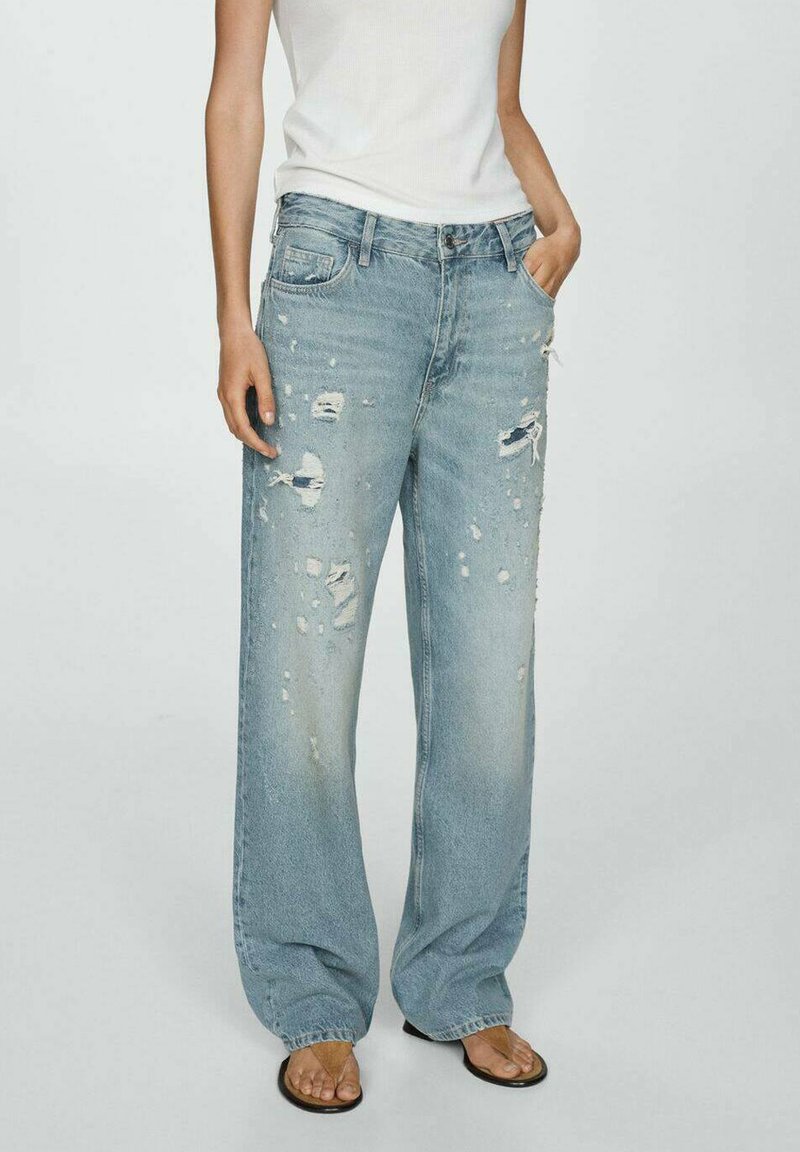 Mango Džínsy s rovným strihom - blue