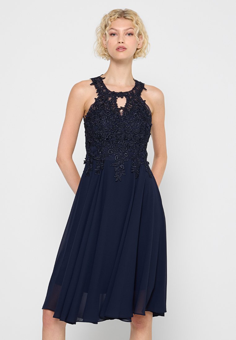 Apart Glamour Cocktailjurk donkerblauw Apart Glamour Cocktailjurk donkerblauw