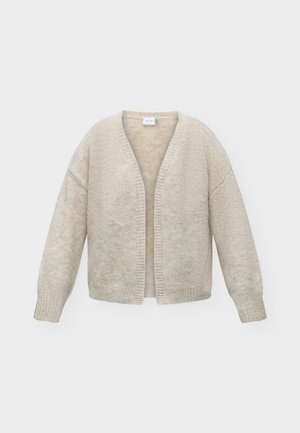 VILA, VILAMPE OPEN CARDIGAN - Gilet - super light natural melan