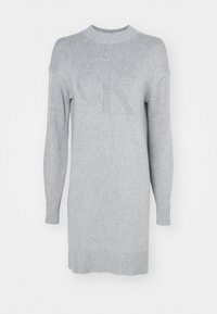INTARSIA LOOSE DRESS - Vestido de punto - grey heather