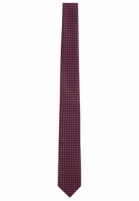 Next - PATTERN - Tie - burgundy red Thumbnail Image 1