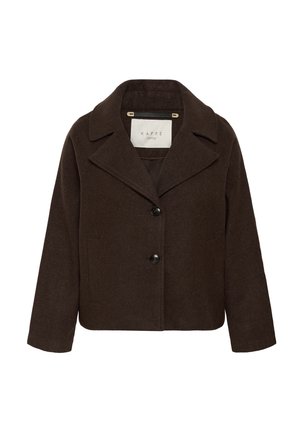 Kaffe Curve, KCNANNY SHORT - Blazer - chocolate brown