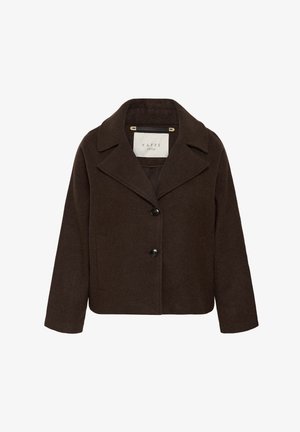 Kaffe Curve, KCNANNY SHORT - Rövid kabát - chocolate brown