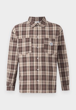 NMZOE CHECK SHIRT UNISEX - Blus - morel/white