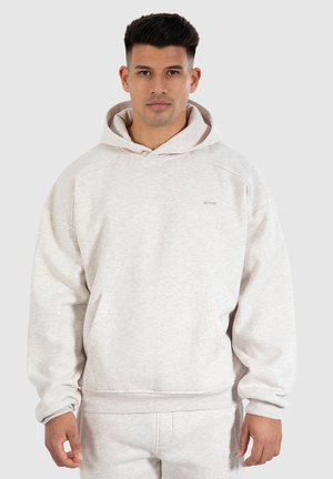 WALKER - Sweat à capuche - beige melange