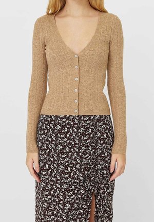 Stradivarius Chaqueta de punto - beige