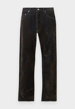 WORN FLOCK BATTEN UNISEX - Baggy džíny - green