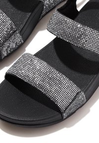 FitFlop LULU  GLITTERBALL - Sandalen met sleehak - zilver