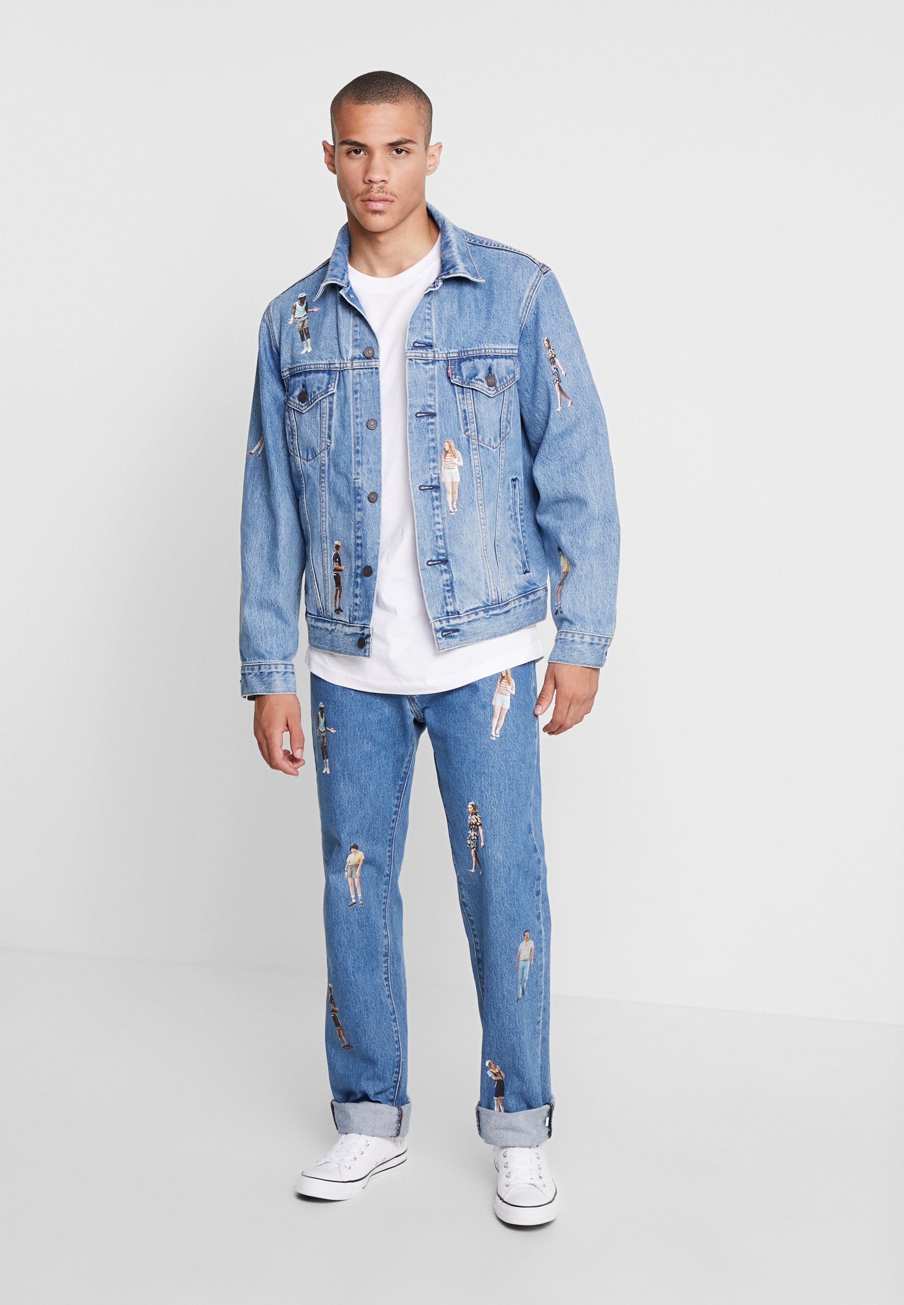 Levi's® THE VIRGIL TRUCKER X STRANGER THINGS Jeansjakke Levi's® VIRGIL TRUCKER Jeansjakke blue denim Zalando.no