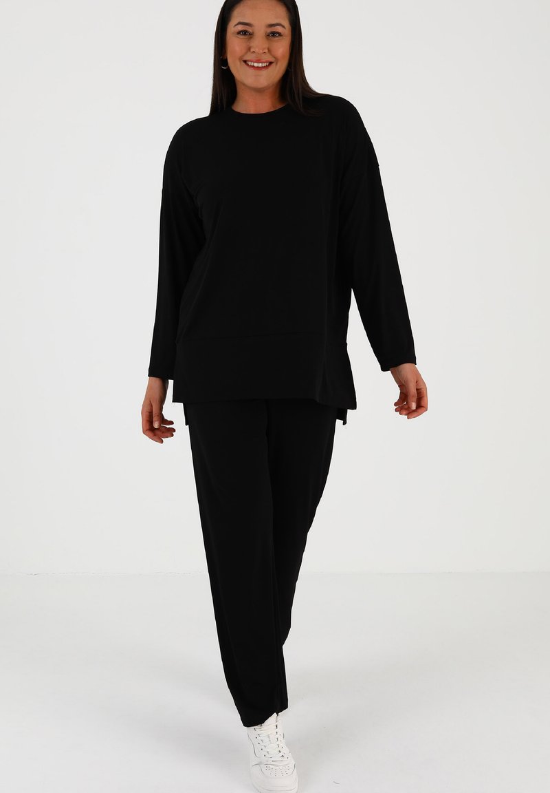 Modanisa CREW NECK PLUS SIZE  SET ALIA - Tuta - black