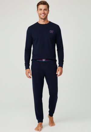 SET - Pyjamas - mottled dark blue