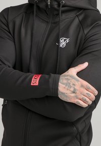 SIKSILK Sudadera con cremallera - black