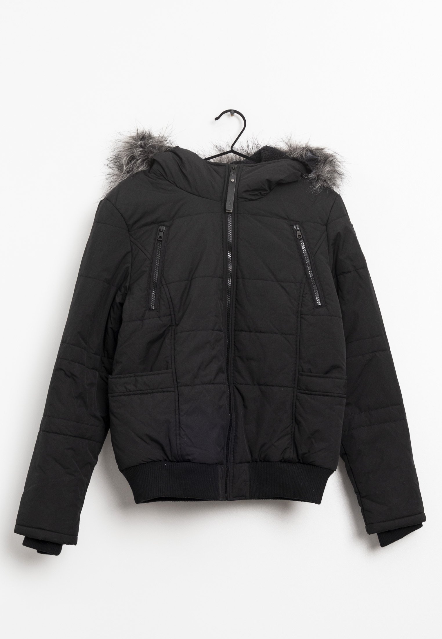 Fake Fur Puffer Karl Kani Fell Jacke Retro Puffer Karl Kani Retro