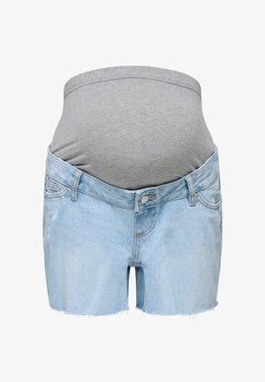 ONLY MATERNITY, Denim OLMGABI Mid waist Regular Fit - Denimshorts - light blue denim