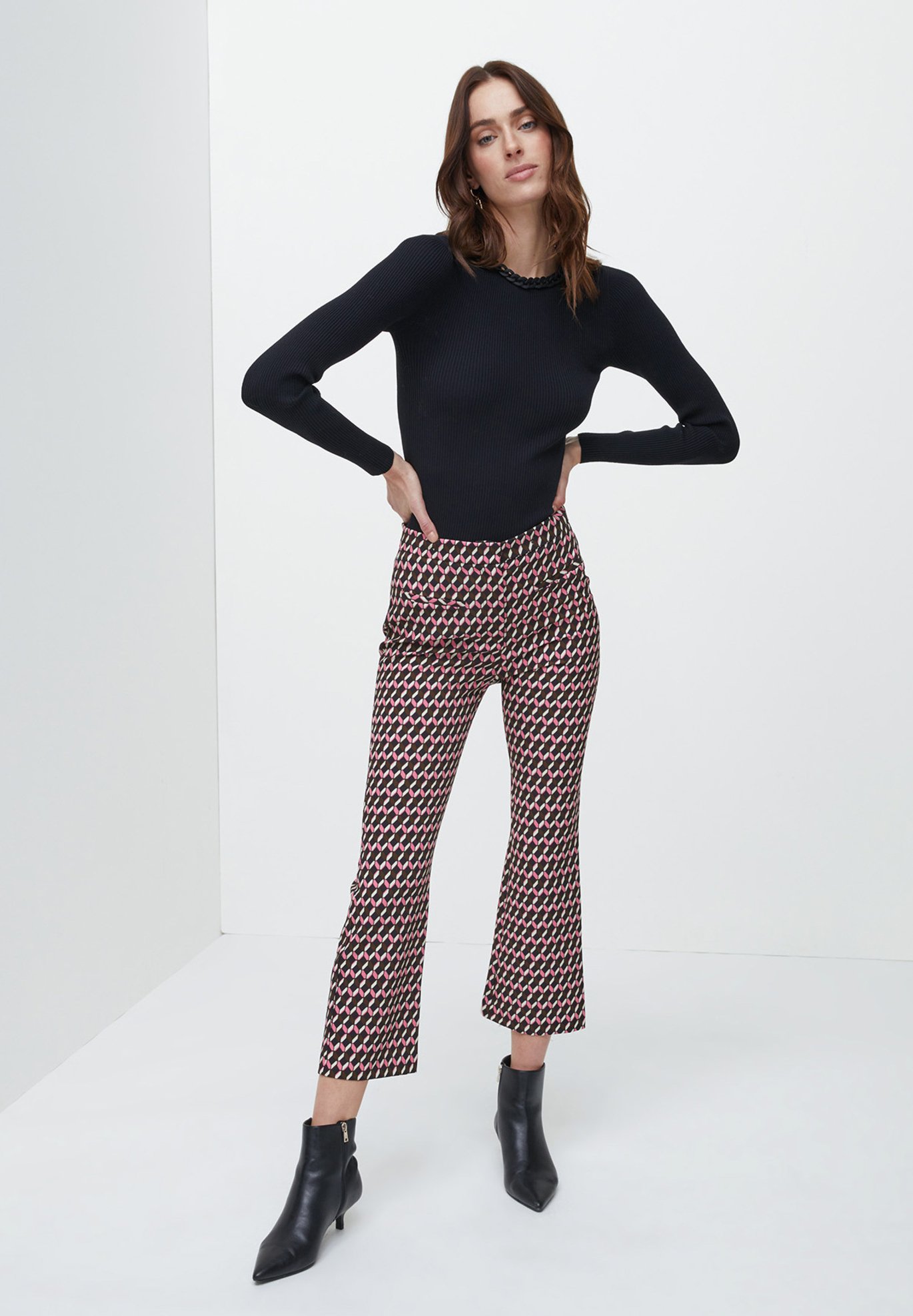 Motivi GEOMETRICA - Pantaloni - rosa/fuxia - Zalando.it