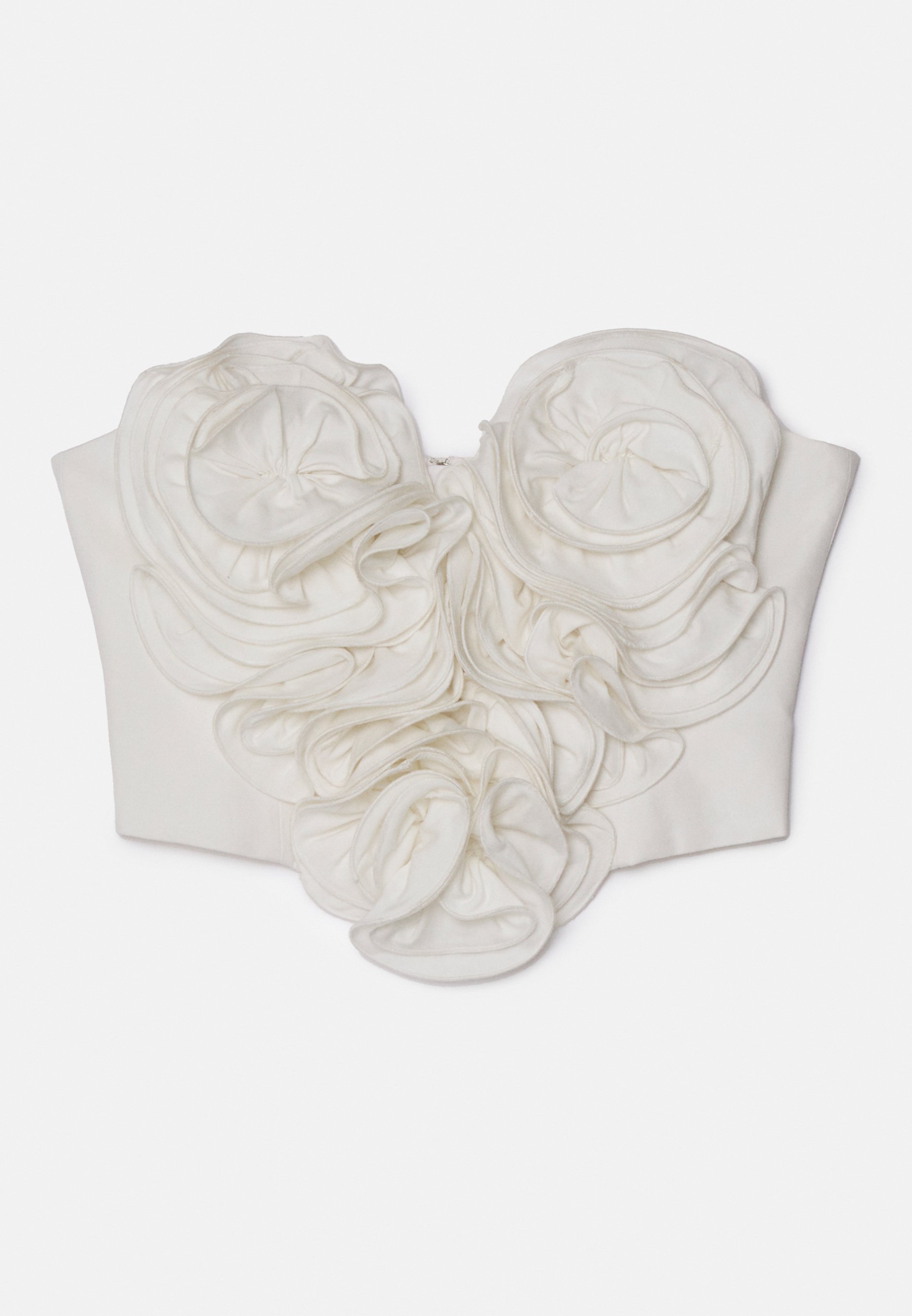 Haut Crop Top Mara Hoffman - Brodé Floral Blanc, Rose Et Vert - Taille XS - Neuf Avec étiquettes