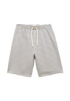 STRIPED - Träningsbyxor - blue