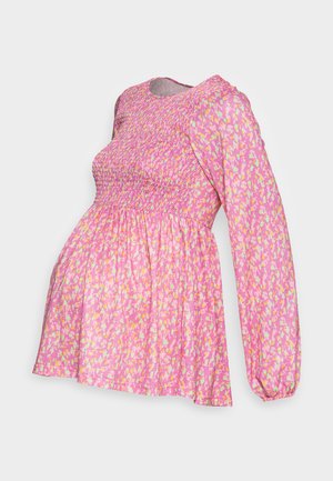 MAMALICIOUS MLAMAYA TOP - Topper langermet - super pink/abstract