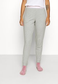 Calvin Klein Underwear ONE LOUNGE JOGGER - Calças de pijama - grey heather/pearly pink