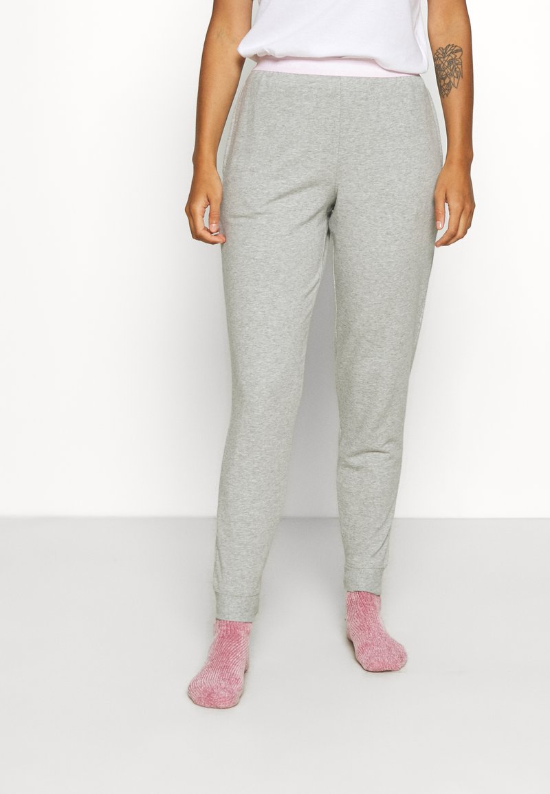 Calvin Klein Underwear ONE LOUNGE JOGGER - Calças de pijama - grey heather/pearly pink