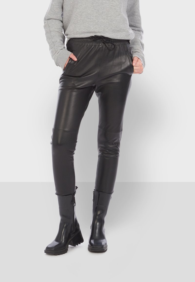 Oakwood Kožené kalhoty - black