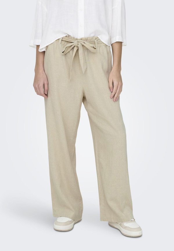 SAY BELT NOOS - Stoffhose - oatmeal detail:melange