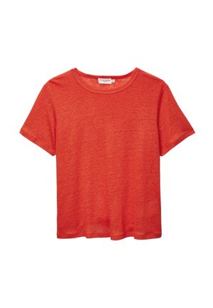 À MANCHES COURTES UNI - T-shirt basique - coquelicot