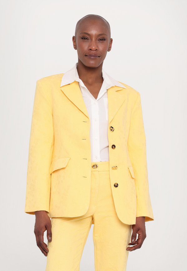 TEXTURED STRAIGHT TAILORED PANTS - Trousers - mimosa2