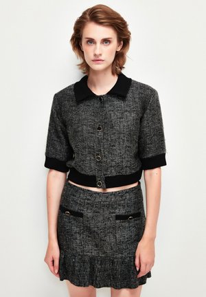 WIHT BUTTON - Light jacket - anthracite