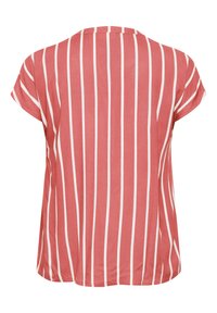 Kaffe Curve KCSIDA - Bluse - cayenne chalk stripe
