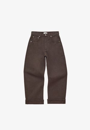 & OTHER STORIES, & OTHER STORIES BARREL-LEG JEANS - Pernera ancha - dark brown