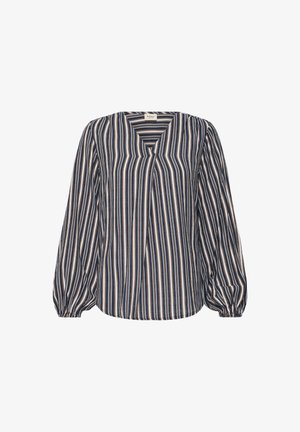 Fransa, FRARIANA BL - Blouse - salute tobacco stripe