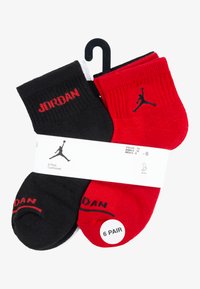 Jordan JORDAN LEGEND ANKLE 6 PACK - Sporta zeķes - gym red/black