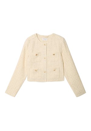 BONOBO Jeans TWEED COURTE - Blazer - jaune pastel