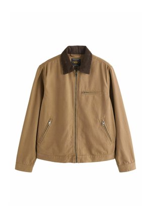 REGULAR FIT COLLAR - Jachetă de vară - tan/brown