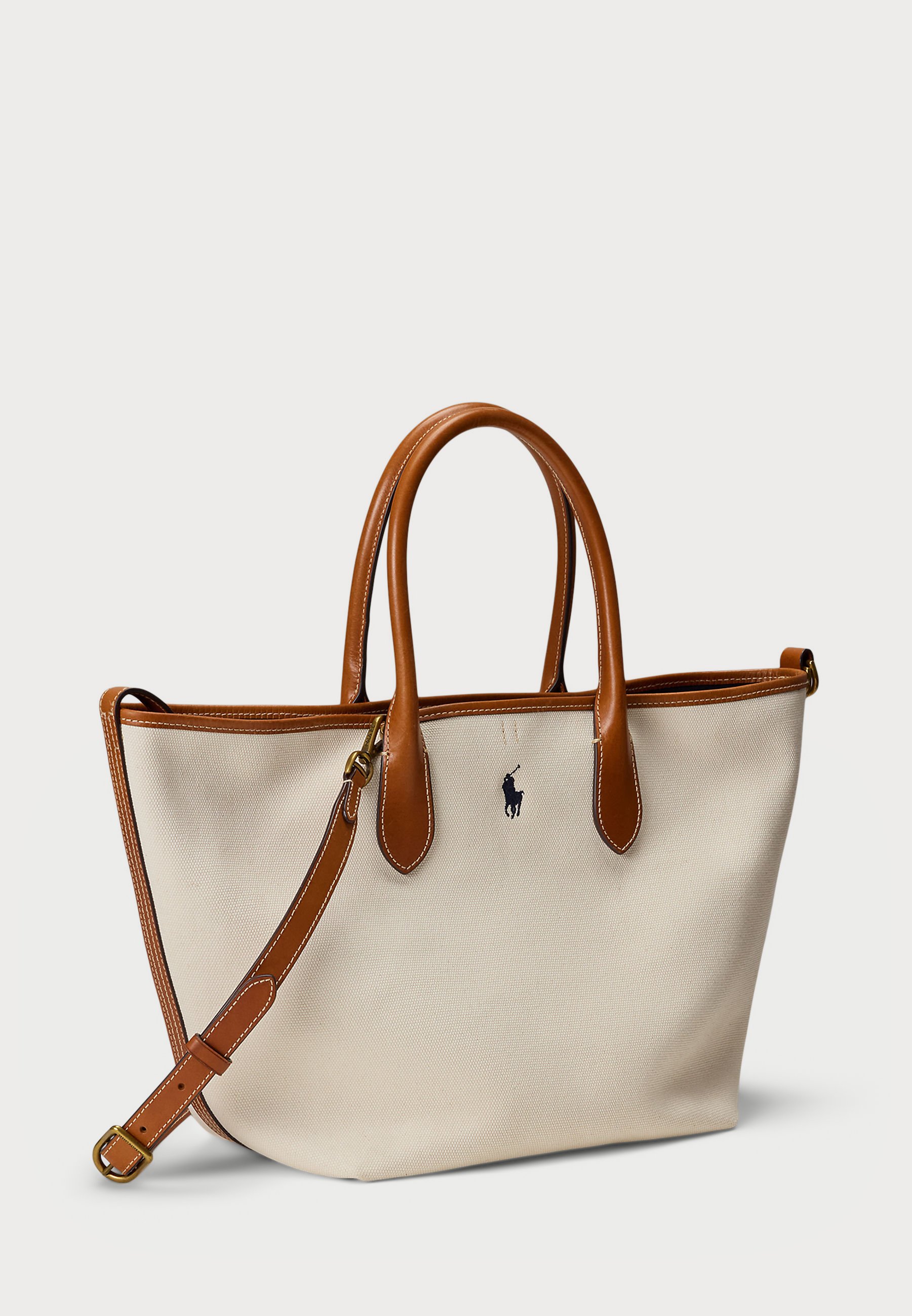 Polo Ralph Lauren BELLPORT CANVAS MEDIUM TOTE - Tote bag - natural
