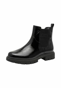 Tamaris CHELSEA - Gležnjače s platformom - black patent