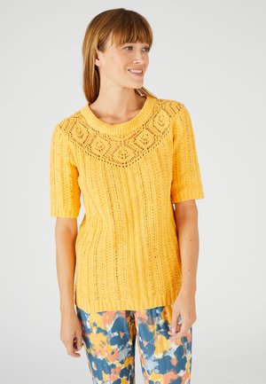 Damart T-shirt imprimé - jaune orange