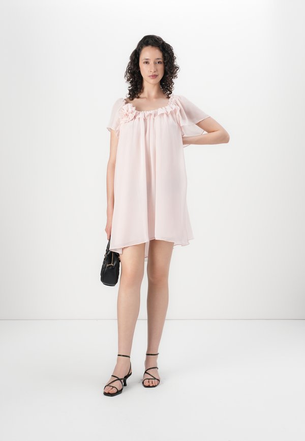 VMCILLE SHORT FLOWER DRESS - Cocktail dress / Party dress - sepia rose2