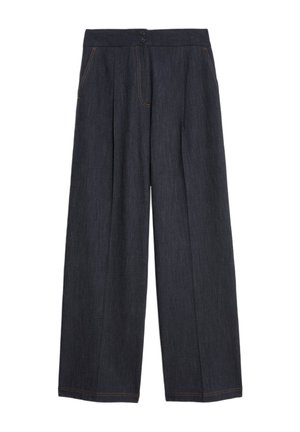 Straight leg jeans - mottled dark blue